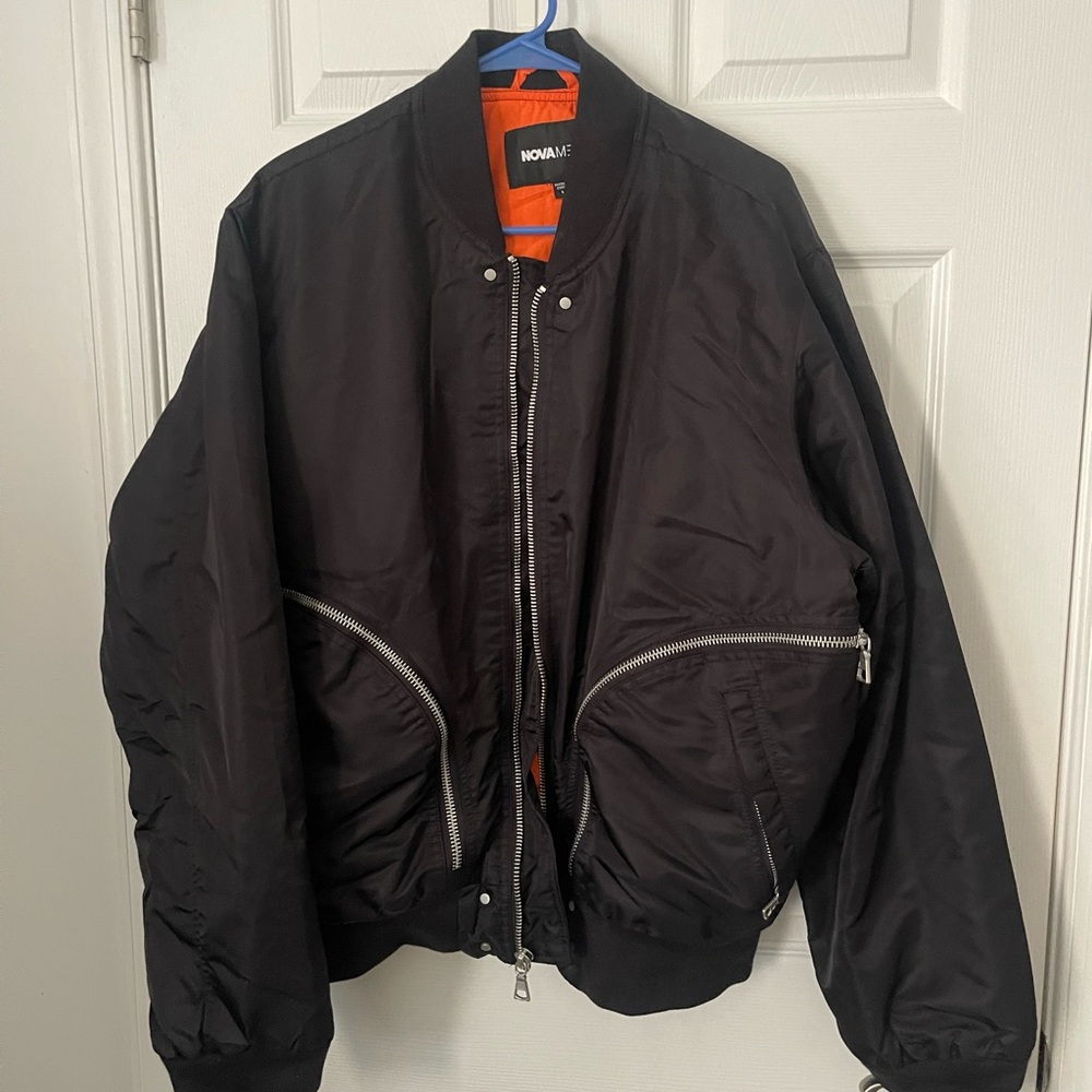 Black Bomber Jacket for Men